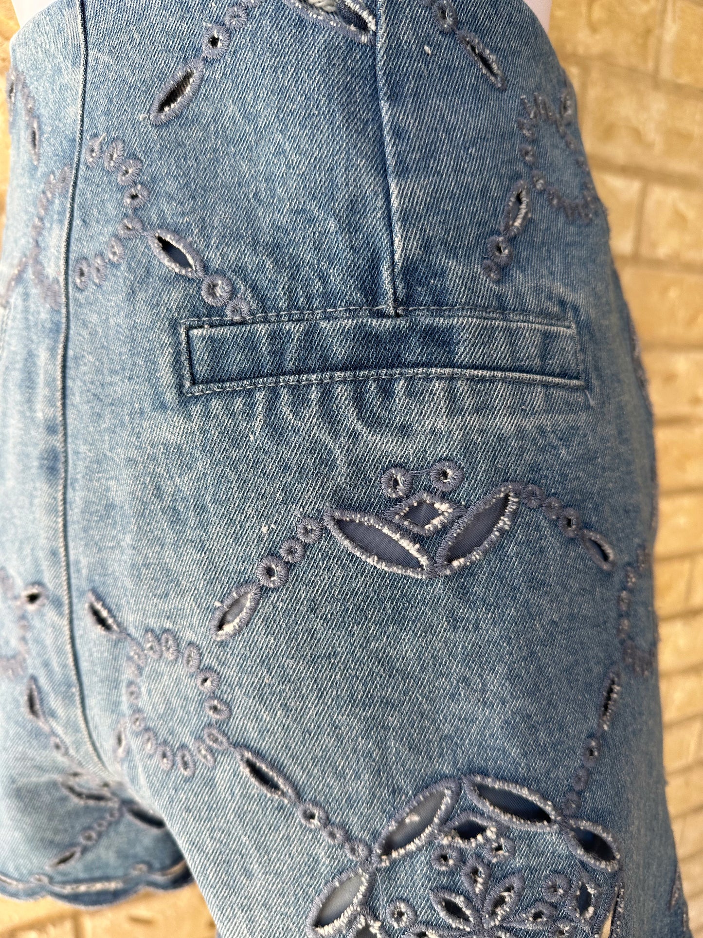 Denim Daisy Short PREORDER