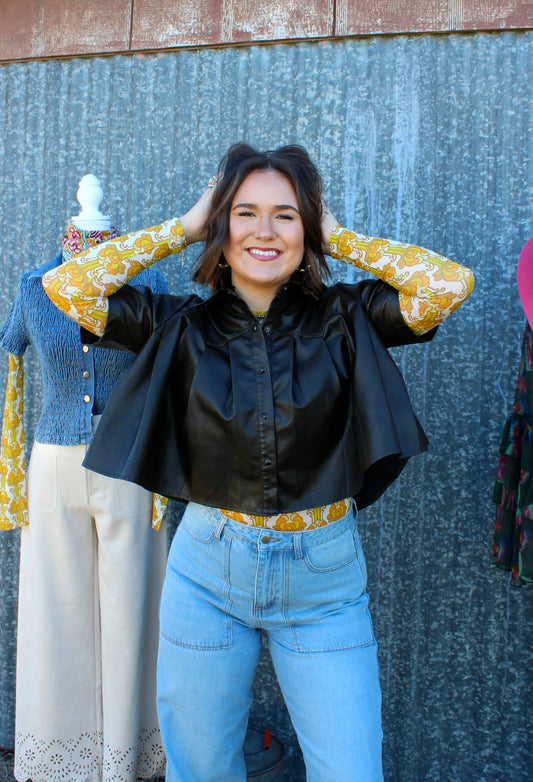 Streets of Gold Mesh Top