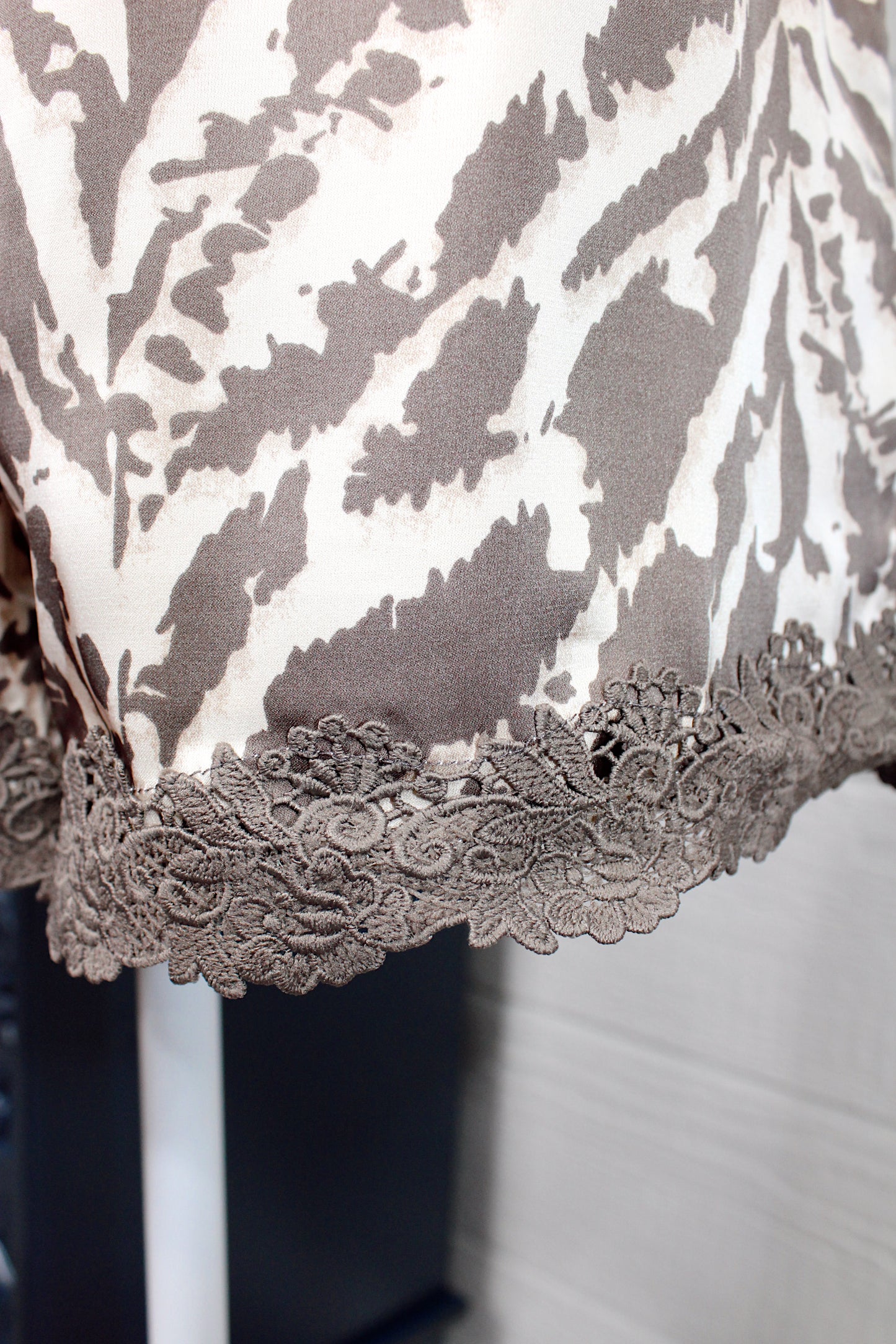 Eye of the Tiger Satin Lace Shorts