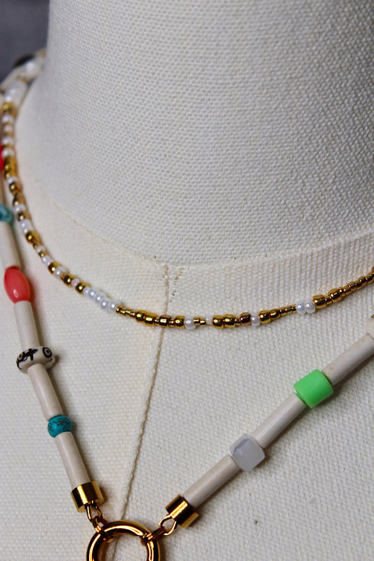 Gold + Pearl Unity Necklace