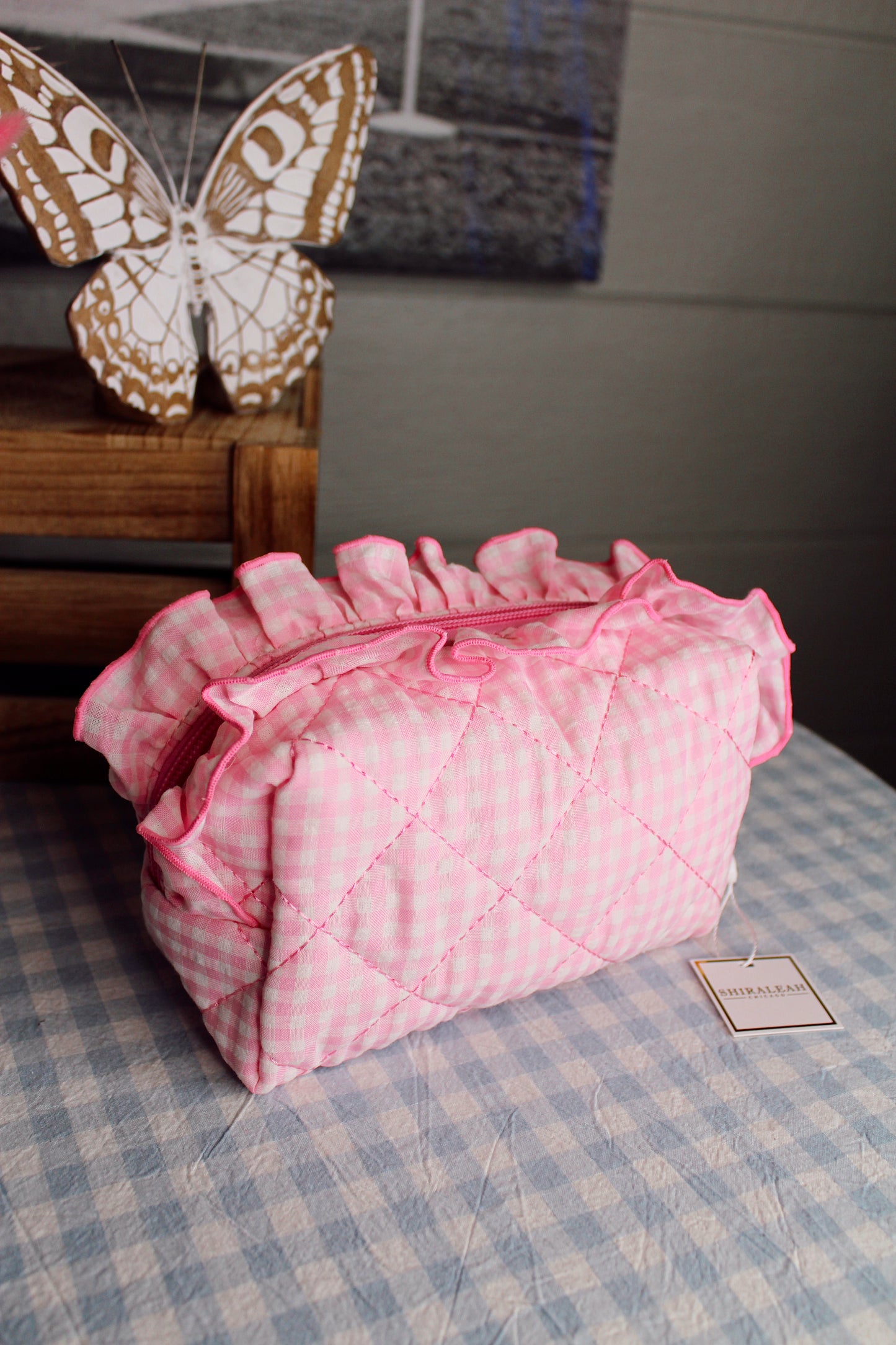 Pink Floral Small Pouch