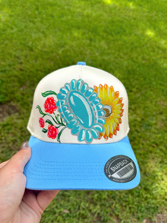 God’s Details Light Blue Trucker Hat