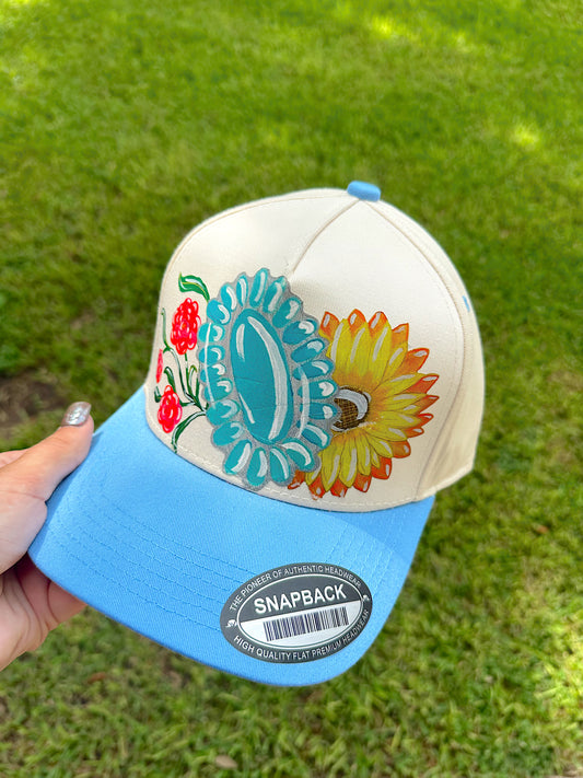 God’s Details Light Blue Trucker Hat