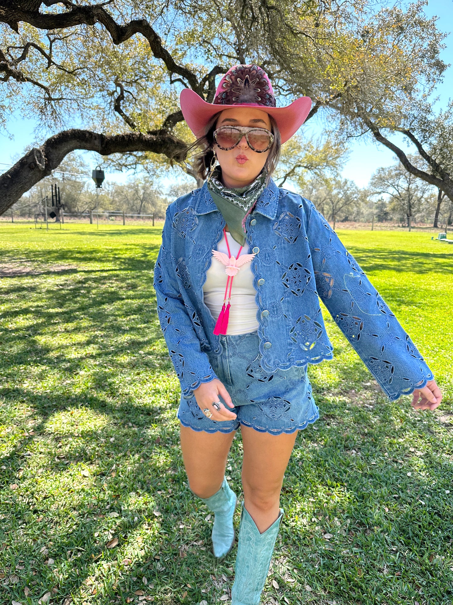 Denim Daisy Short PREORDER