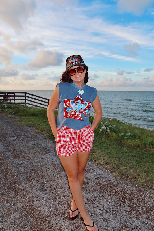 Lincoln Blue Thunderbird Tee