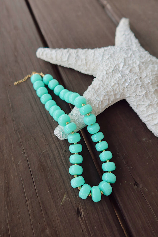 Monroe Mint Chunky Necklace