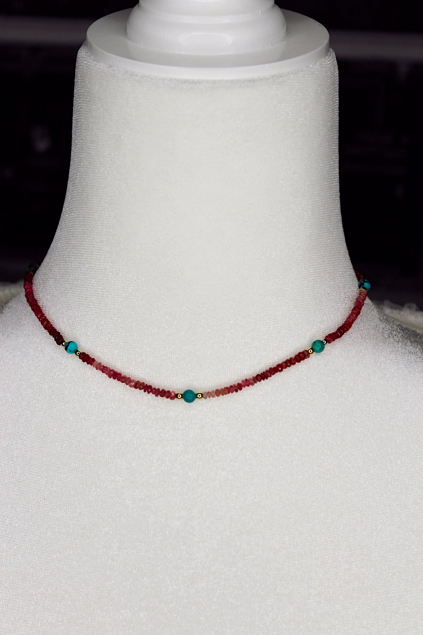 Tourmaline + Turquoise Necklace