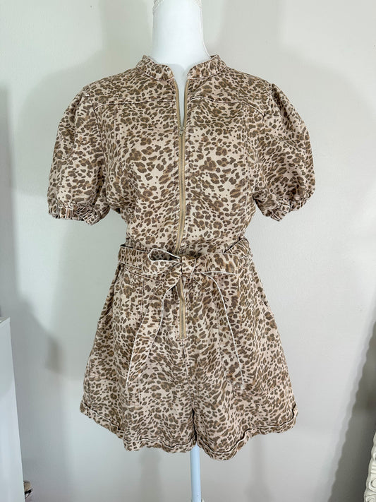 Cheetah Romper