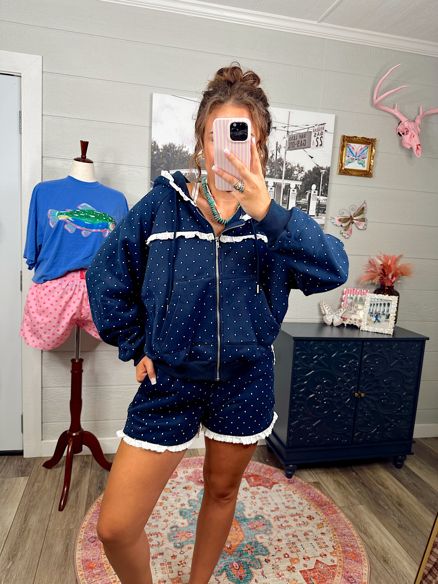 Katie Navy Sweatshirt