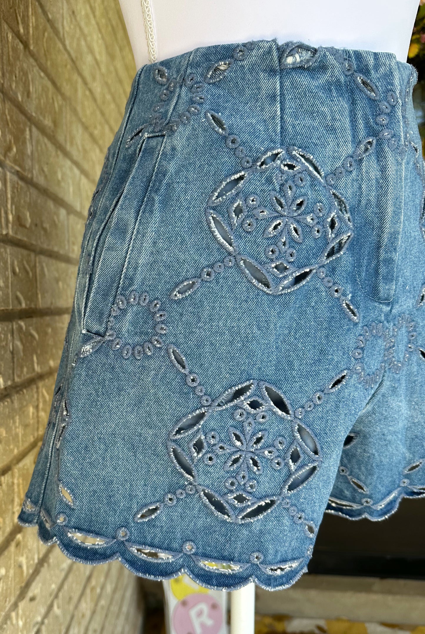 Denim Daisy Short PREORDER