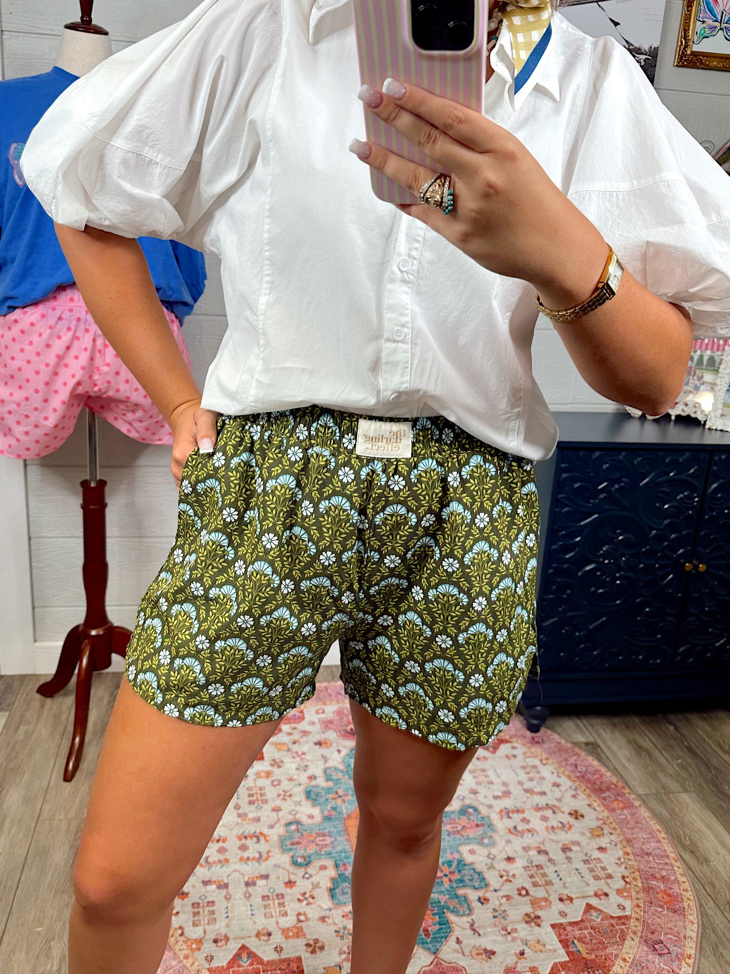 Sage Floral Short