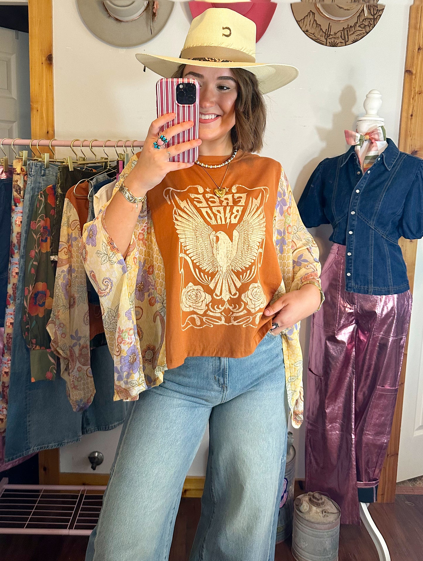 Free Bird Poncho Top