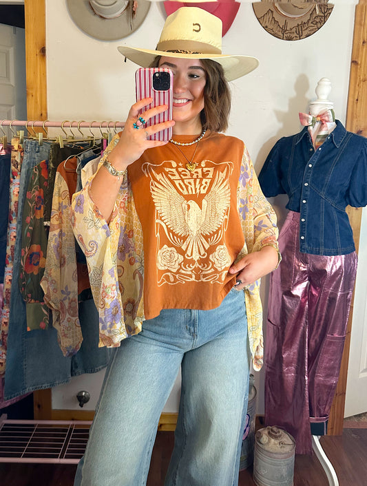 Free Bird Poncho Top