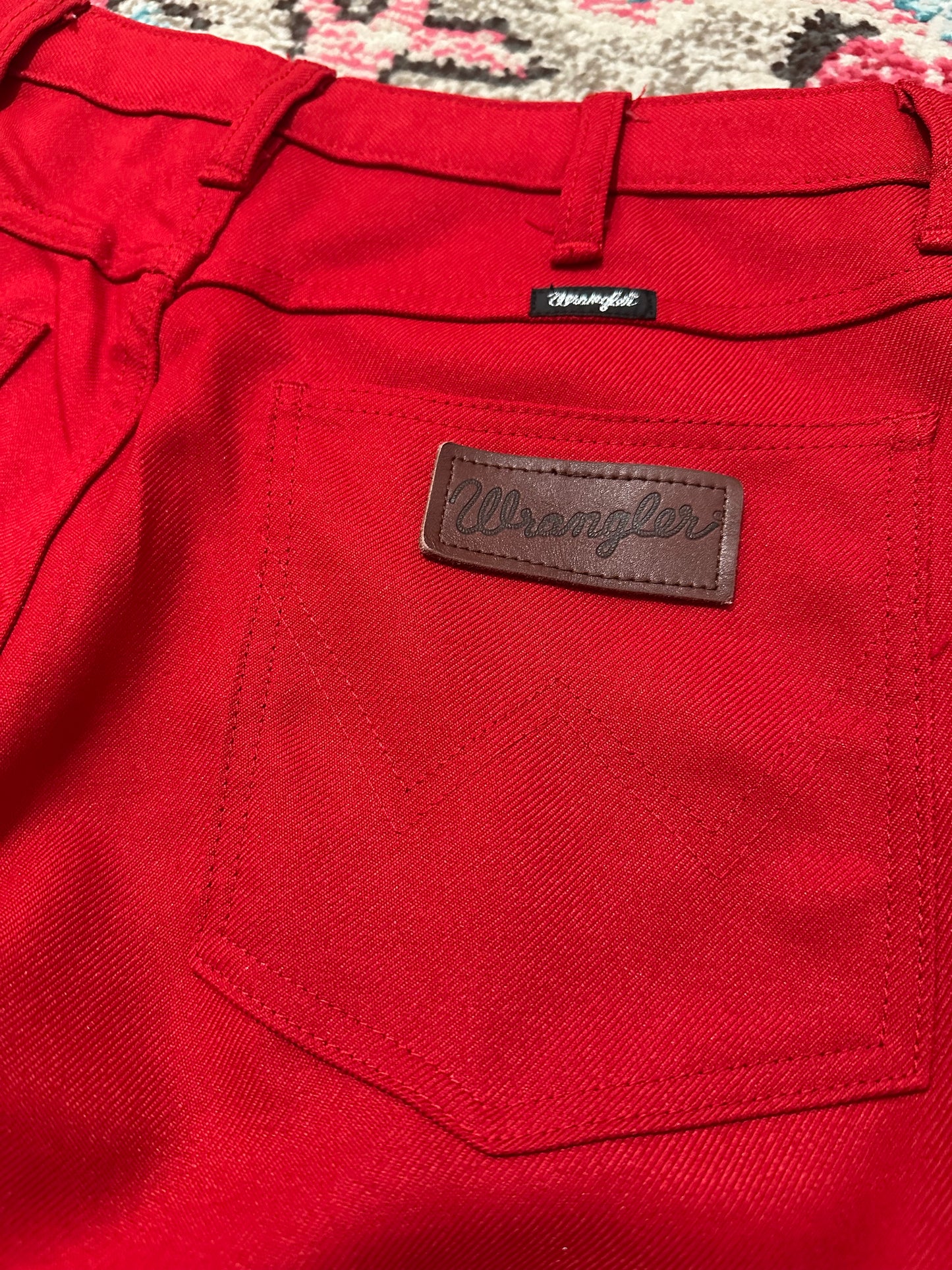 Red Wrangler Jeans
