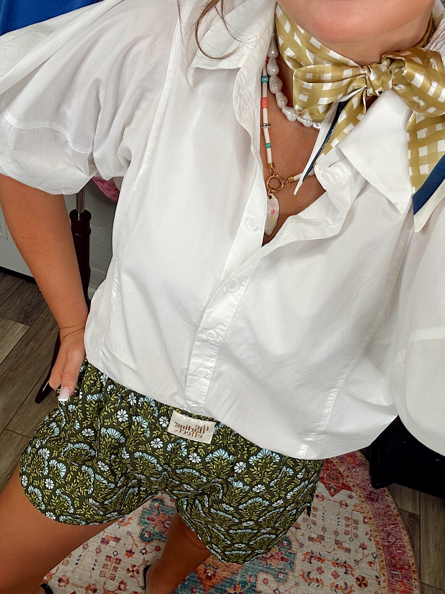Sage Floral Short