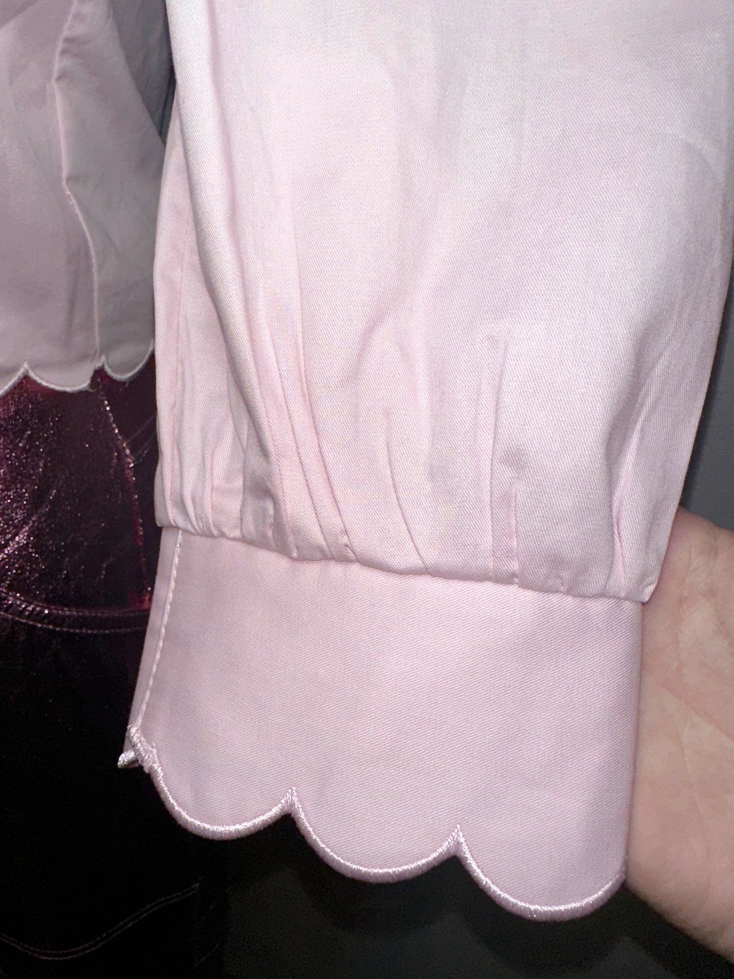 Wren Button Blush Top