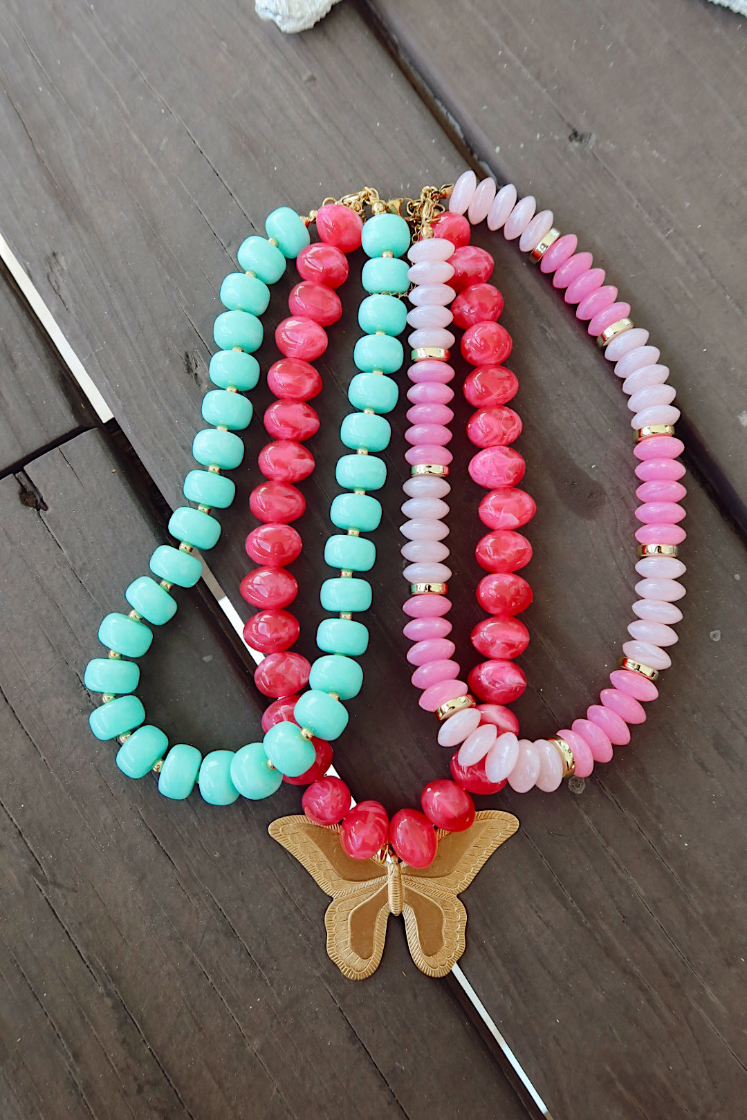LuLu's Pink Chunky Necklace