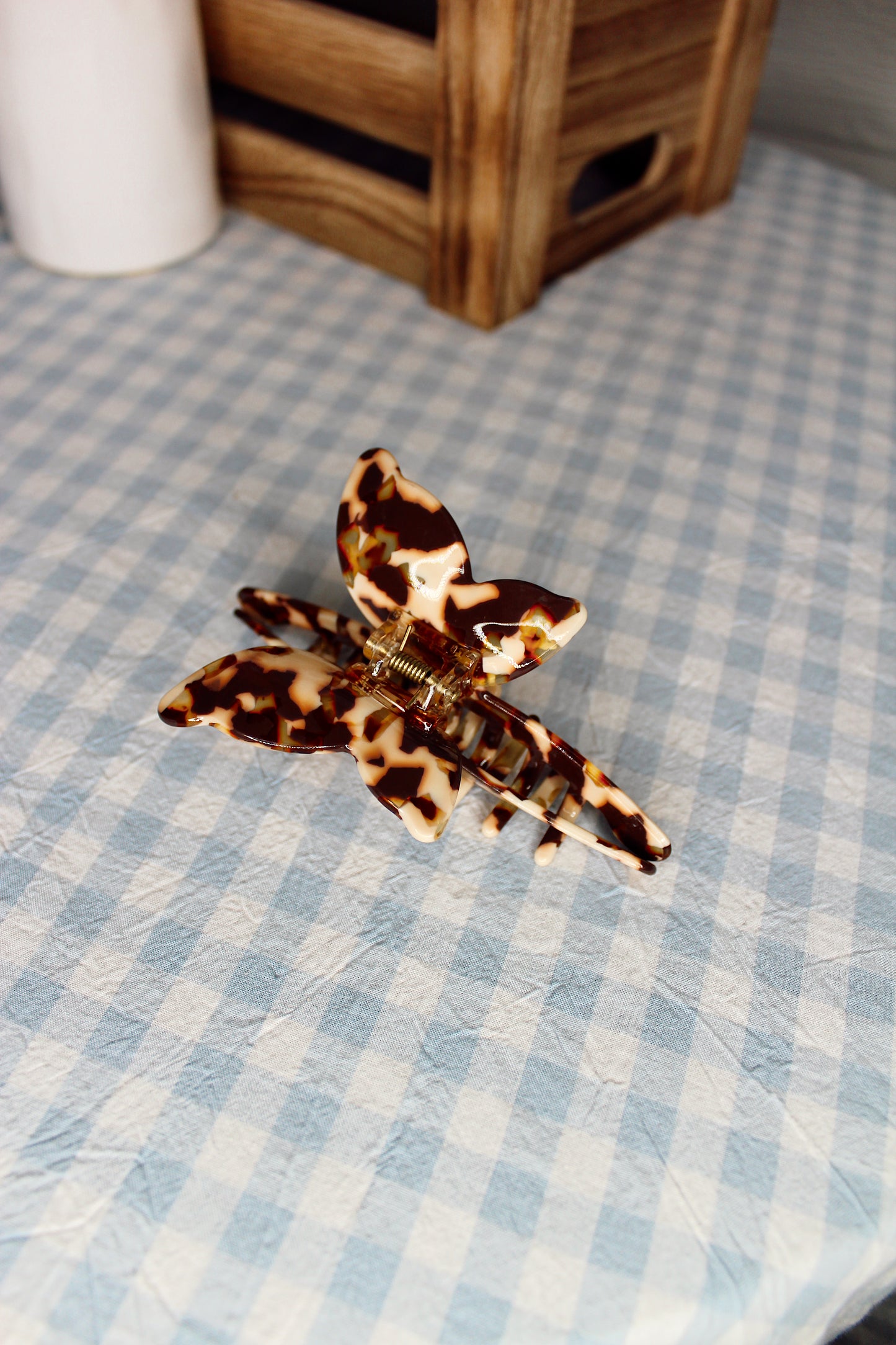 Butterfly Tortoise Shell Claw Clip