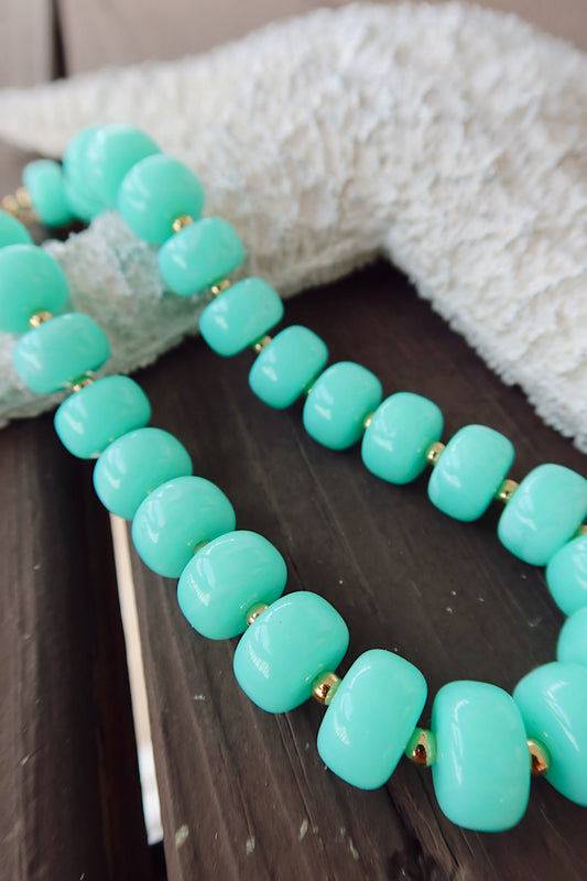 Monroe Mint Chunky Necklace