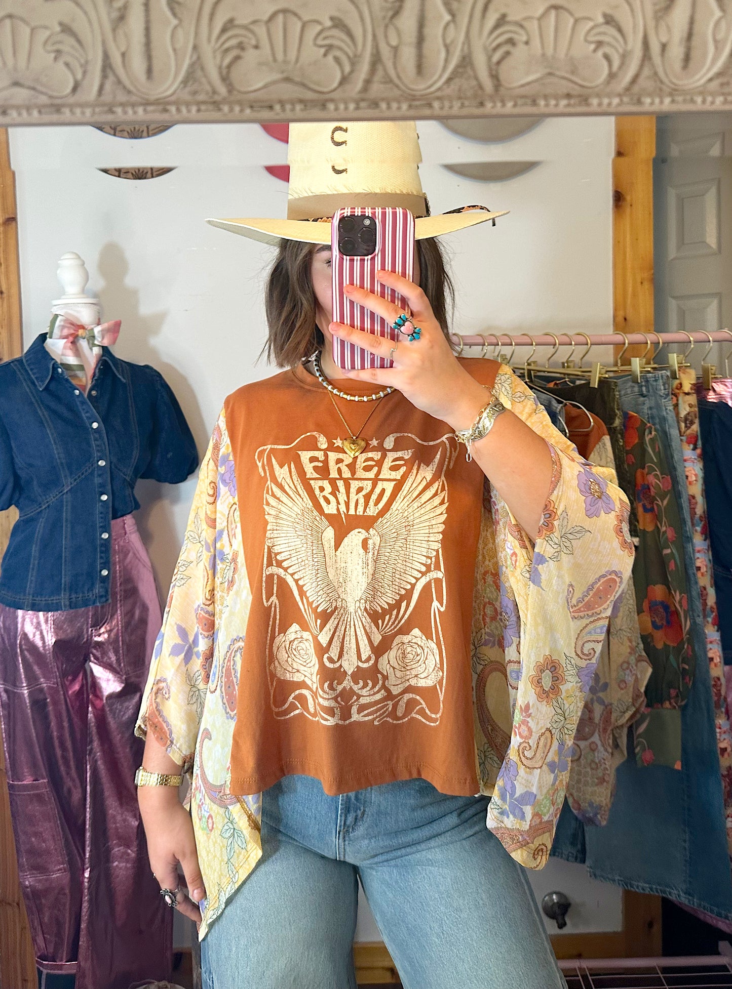 Free Bird Poncho Top