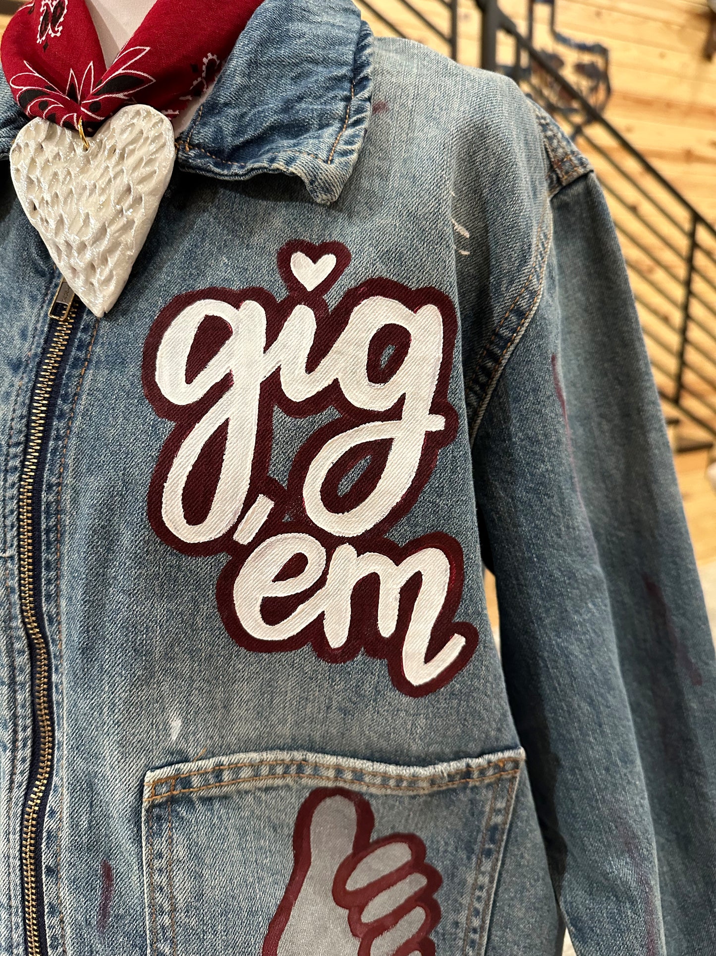 TAMU Hand Painted Jacket