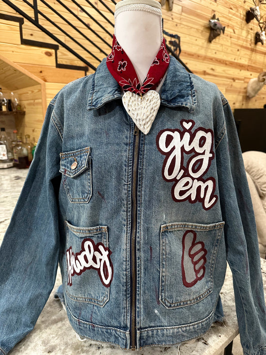 TAMU Hand Painted Jacket