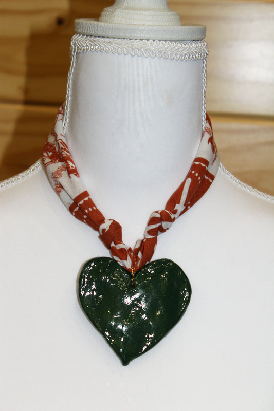 Pumpkin Spice Bandana Necklace