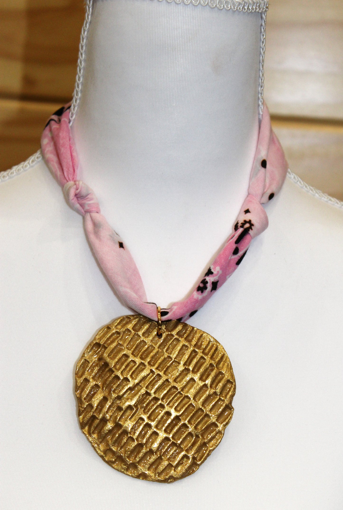 Blushing Token Bandana Necklace