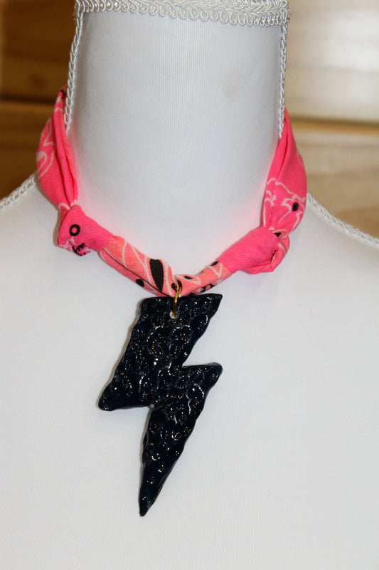 Midnight Neon Bandana Necklace
