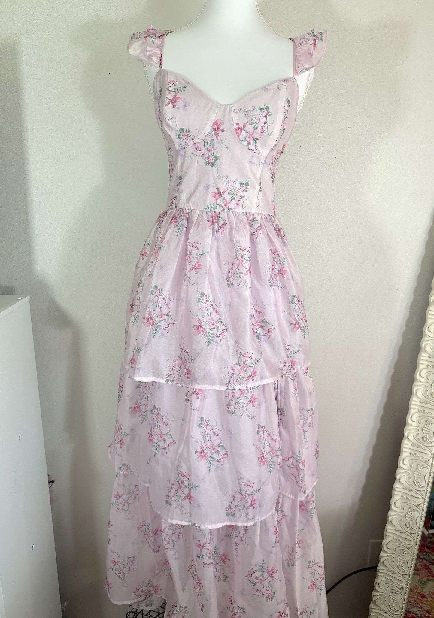 NWT Lulu’s Floral Purple Dress