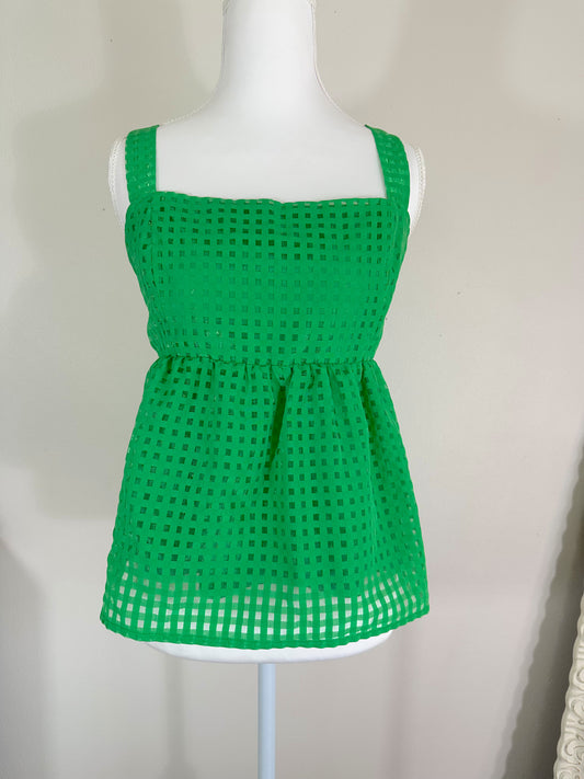 Kelly Green Tie Top